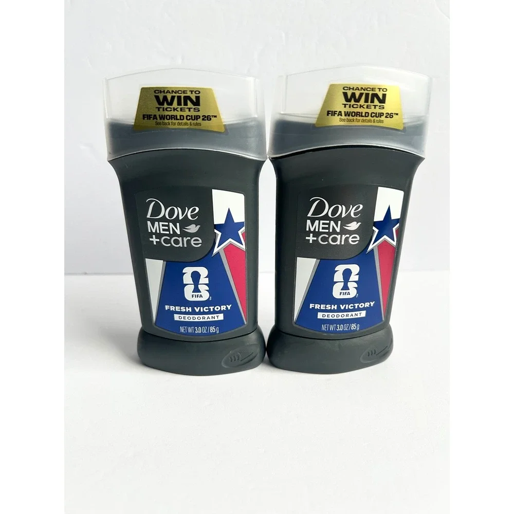 Dove Men+Care Fresh Victory Deodorant Stick 3.0 oz FIFA World Cup 26 Pack of 2